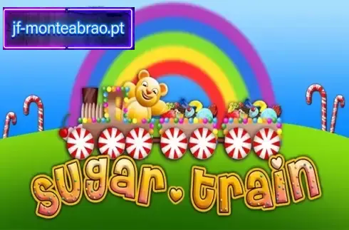 Interfața jocului de slot Sugar Train care arată simboluri de bomboane